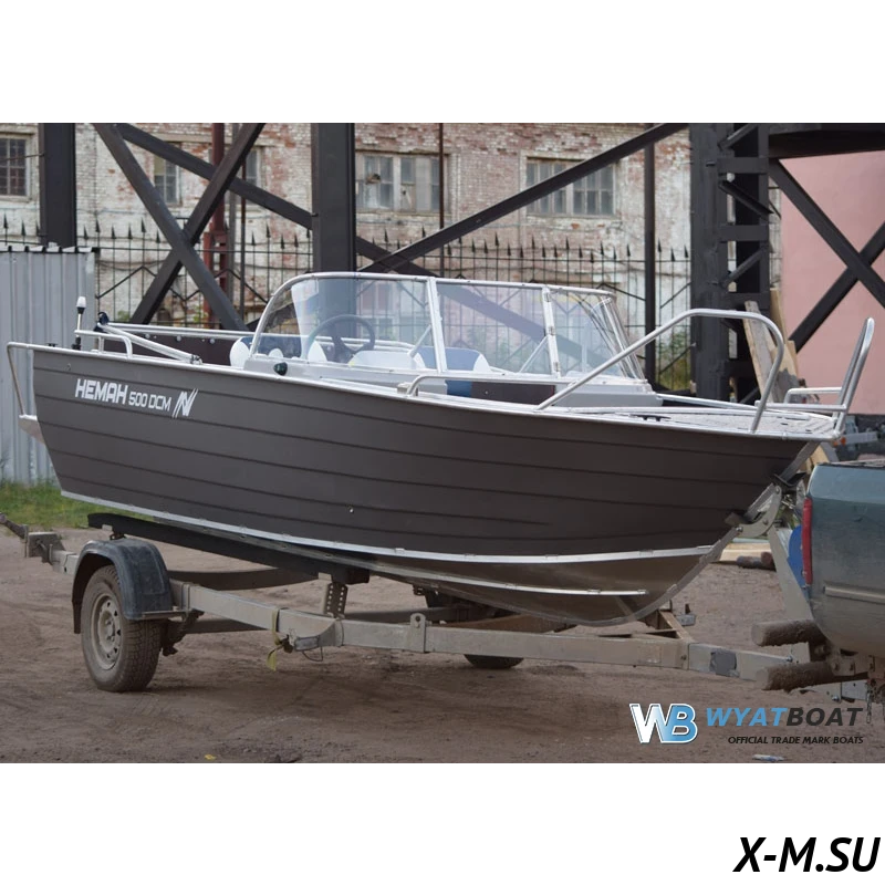 Алюминиевый катер WYATBOAT Неман-500 DCM Алюминиевый катер WYATBOAT Неман-500 DCM