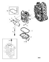 Нагнетатель  4-Х ТАКТНОГО ПЛМ MERCURY 135 Серийный номер от 0P419487 до 0P464487