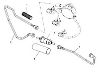 Топливные линии 4-Х ТАКТНОГО ПЛМ MERCURY 30 Серийный номер от 0T409000 до 1B226999