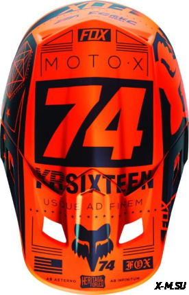 Козырек к шлему Fox V2 Union Helmet Visor Orange