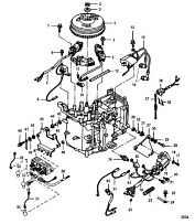 Компоненты зажигания 4-Х ТАКТНОГО ПЛМ MERCURY 9.9 Серийный номер от 0P325500 и выше