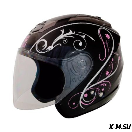 Шлем "THH" T-386#1 BLK/PINK