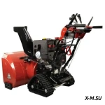 Снегоуборщик бензиновый DDE ST1387LET (двиг Loncin &quot;SnowEngine&quot; 13 л.с. захват 34'' 6 вперёд/2 назад гусеницы 11&quot; элстарт LED фара)