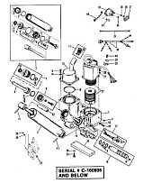 Компоненты силовой отделки(S/N-0C160935 и ниже) 2-Х ТАКТНОГО ПЛМ MERCURY 50EO Серийный номер от 0B122930 до 0D000749