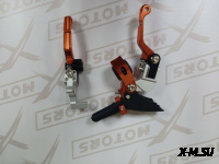 Набор рычагов сцепления и тормоза CNC 360 тип CQR Цв. Оранжевый