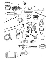 Инструменты (Часть 2) 4-Х ТАКТНОГО ПЛМ MERCURY 50 Серийный номер от 1C000001 до 1C050251