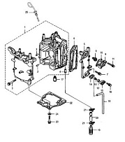Блок цилиндров 4-Х ТАКТНОГО ПЛМ MERCURY 9.9 Серийный номер от 0P325500 и выше