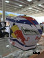 Шлем кроссовый HETOSHI RED BULL XD1-86 цв. Бело-фиолетовый р. XL