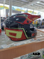 Шлем кроссовый HETOSHI UFD XD1-2 цв. Черно-бело-красный р. M