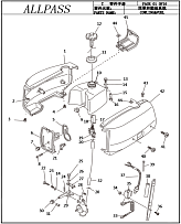 Колпак и топливная система 2-Х ТАКТНОГО ПЛМ TITAN TP2.5AMHS