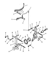 Рычаг дроссельной заслонки и зажигание 2-Х ТАКТНОГО ПЛМ MERCURY 50EO Серийный номер от 9385911 до 9469199