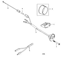 Комплект выключателей, отделка 2-Х ТАКТНОГО ПЛМ MERCURY 50EO Серийный номер от 0G760300  до 0T979999