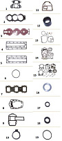 Прокладки, сальники и уплотнения лодочного мотора YAMAHA 75CETO/90AETO · 2002 — 2013