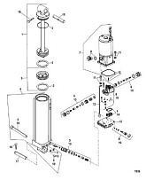 Компоненты гидроподъема 4-Х ТАКТНОГО ПЛМ MERCURY 115 Серийный номер от 01B366823 и выше
