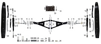 Подвеска передняя снегохода SNOWFOX T201 (Cronus, S2, Motoland, TaoTao, WELS, CMOTO)