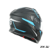 Шлем модуляр HETOSHI FF935 Shogun цв.Черно-сине-белый  р.S