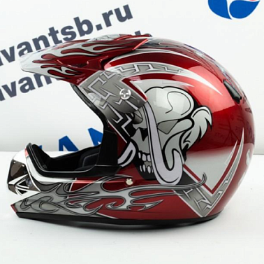 Шлем кроссовый Avantis Lead, Красный