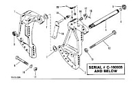 Кронштейн транца (силовая отделка)(S/N-0C160935 и ниже) 2-Х ТАКТНОГО ПЛМ MERCURY 60 Серийный номер от 0A721308 и выше