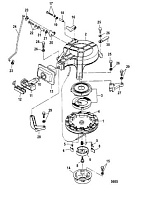 Ручной стартер 2-х тактного ПЛМ MERCURY 9.9 MH 169CC Серийный номер от 0N007788 до 0N055109