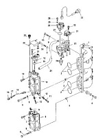 Впускной коллектор 4-Х ТАКТНОГО ПЛМ MERCURY 115 Серийный номер от 0T178500 до 0T800999