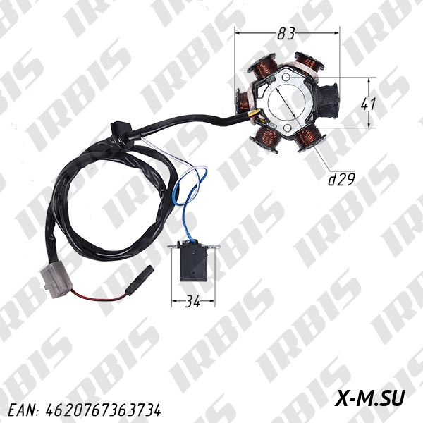 Статор генератора AF48(JF06,HF05); LEAD90, LEAD100 (6 кат.) 