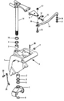 Поворотный кронштейн (S/N: 0D182000 и выше) 2-Х ТАКТНОГО ПЛМ MERCURY 55 Серийный номер от 0D000750 до 0G290584