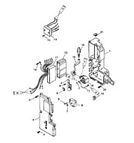 Электрические компоненты (55) 2-Х ТАКТНОГО ПЛМ MERCURY 60 Серийный номер от 9885345 до 9973099