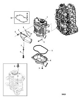Нагнетатель  4-Х ТАКТНОГО ПЛМ MERCURY 135 Серийный номер от 1B381712 до 1B517158