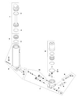 Manual tilt assist components 2-Х ТАКТНОГО ПЛМ MERCURY 75 Серийный номер от 0D283222 до 0G760299