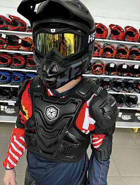 Мотозащита (черепаха с рукавами) ACE BIKER XD4-96 цв. Черный р.S