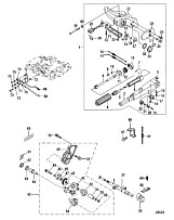 Комплект-дист.упр. румпельное управление 4-Х ТАКТНОГО ПЛМ MERCURY 30 Серийный номер от 0R106999 и выше