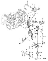 Топливный насос 4-Х ТАКТНОГО ПЛМ MERCURY 25 Серийный номер от 0R106999 и выше