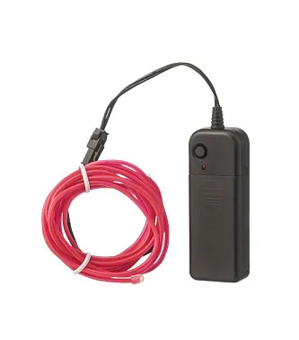 Нить светодиодная (D2.3мм, L-2м, 60LED) 3V (цв. красный)