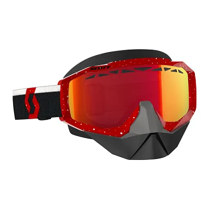 Очки HUSTLE SNOW CROSS red/white enhancer red ch