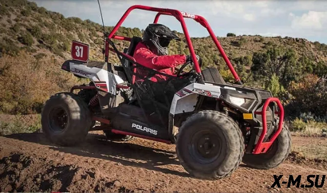 Мотовездеход POLARIS ACE® 150 EFI, White Lightning/Sky Blue (2021)